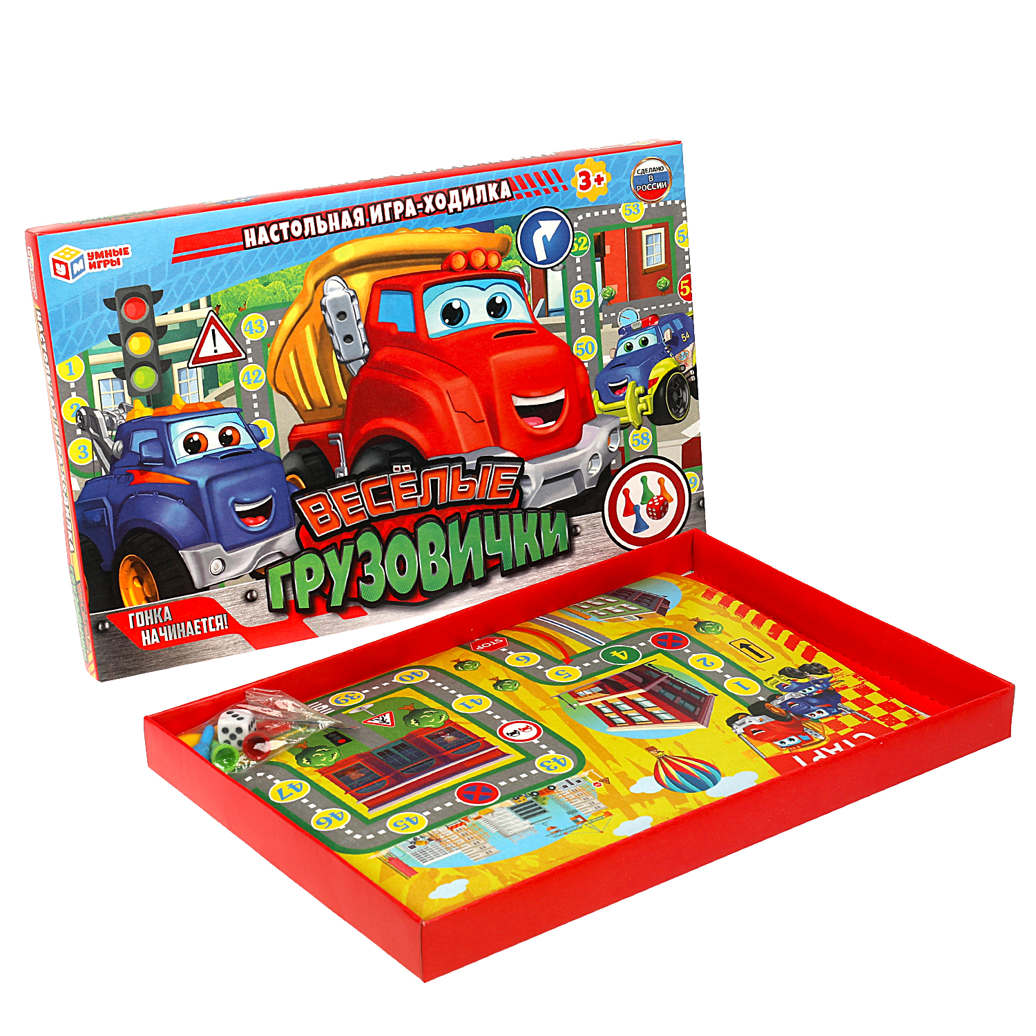 Настольная игра Умные игры Веселые грузовички - фото 2