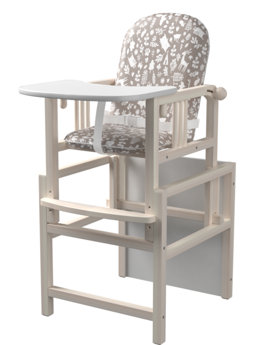 Стульчик для кормления Little Snail Baloo коричневый - фото 4