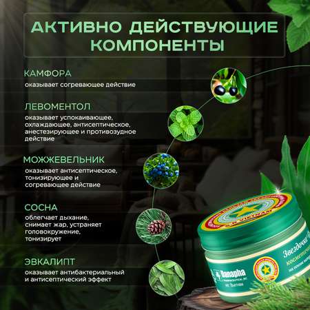 Бальзам Звездочка Green Life 16 г