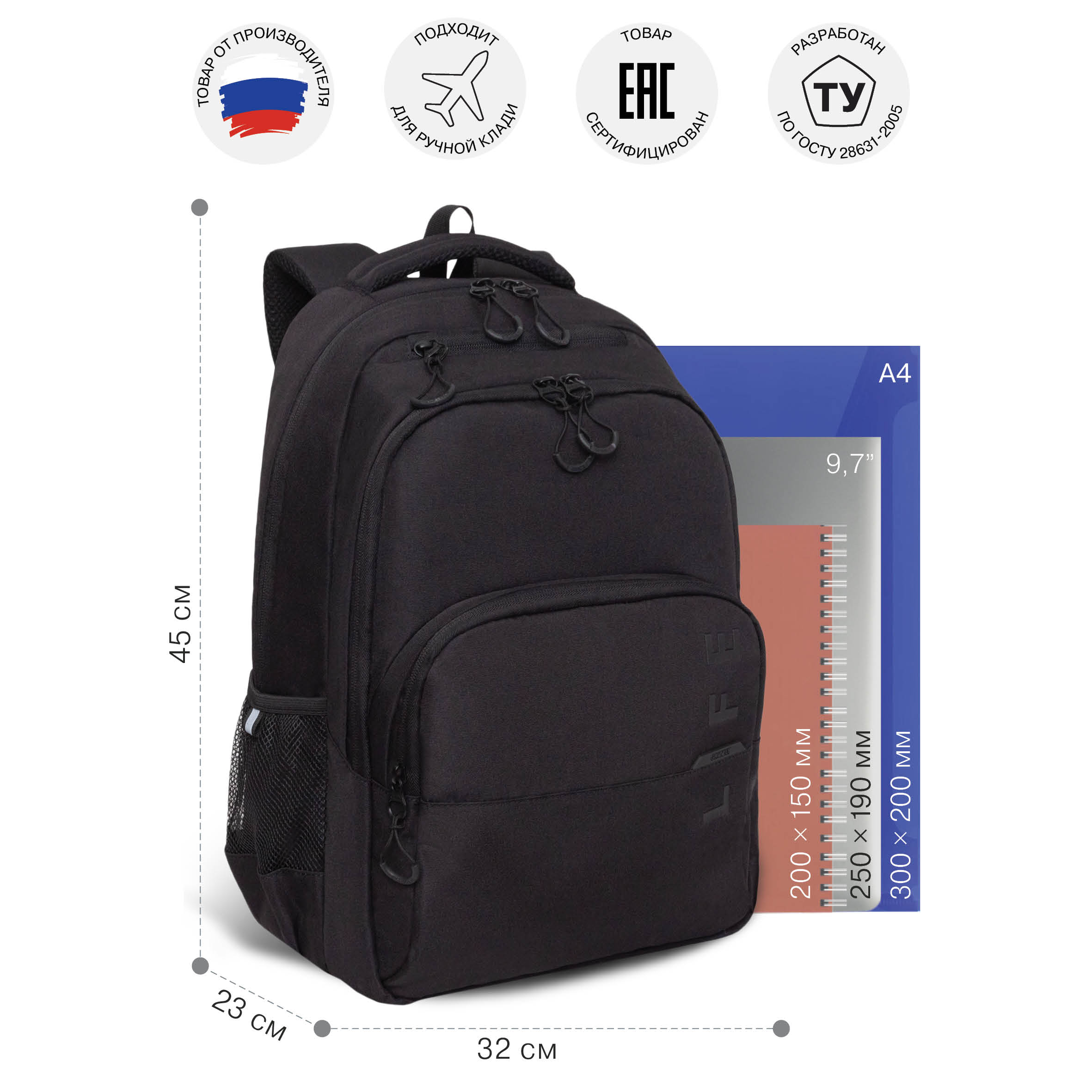 Рюкзак Grizzly Надпись - фото 7