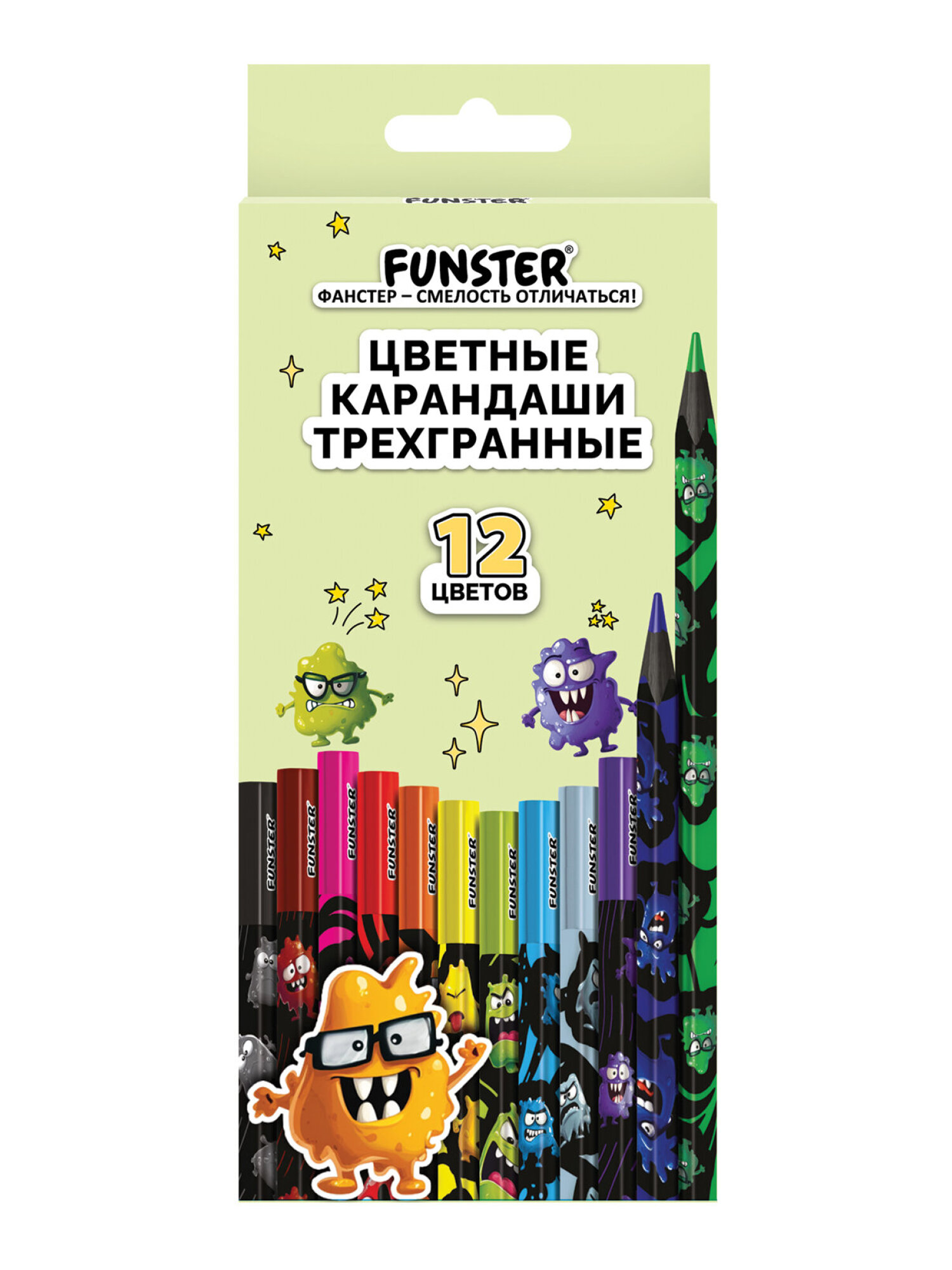 Карандаши Funster 12 шт. - фото 11