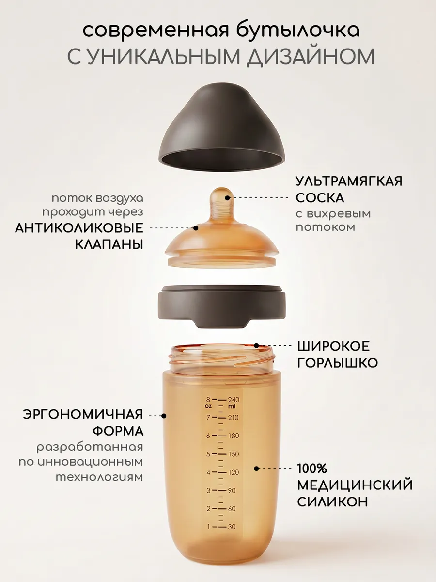 Бутылочка Miyoumi Anti-Colic 240 мл - фото 3