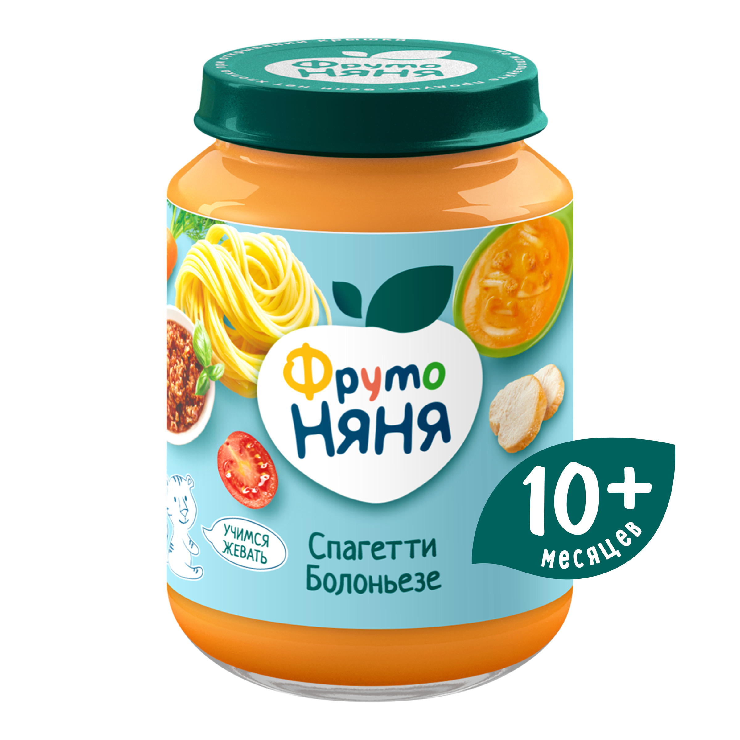 Пюре ФрутоНяня Спагетти болоньезе с 10 мес 190 г - фото 1