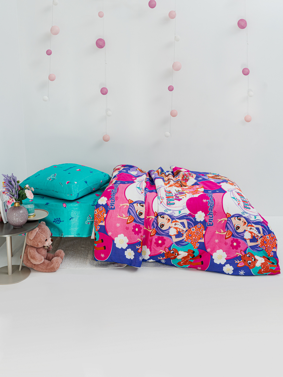 Комплект постельного белья Павлинка Enchantimals полутораспальный 3 предм. - фото 6