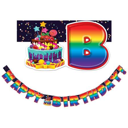 Гирлянда-растяжка HAPPY Happy Birthday