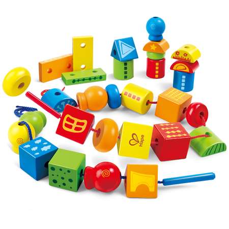 Игрушка Hape шнуровка Бусы шнуровка