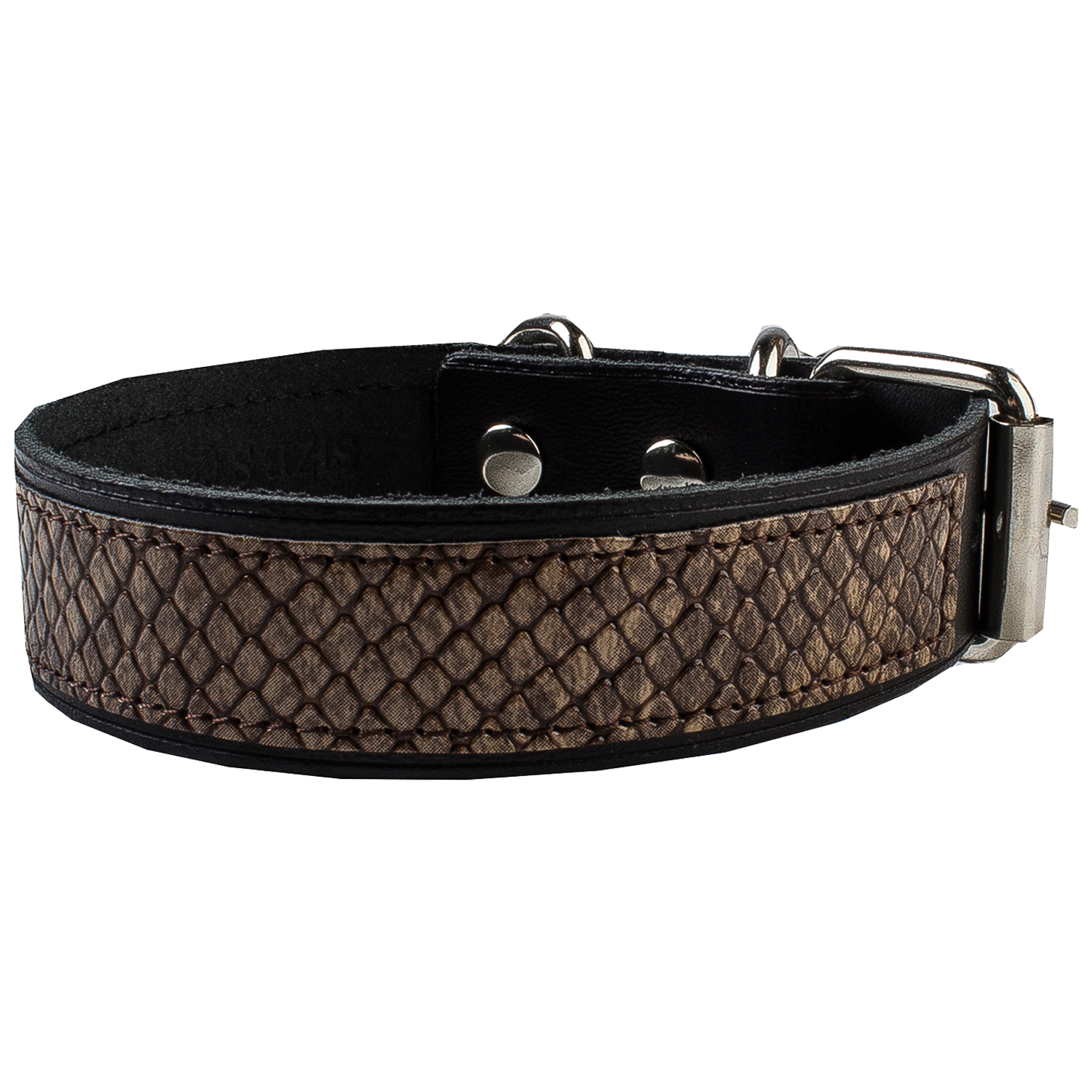 Ошейник Dimanche обхват шеи 35-43 см натуральная кожа - фото 1