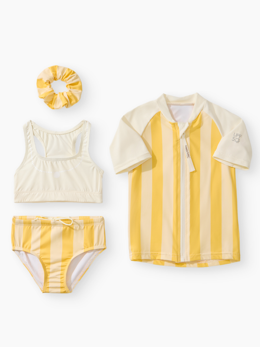 Комплект купальный Happy Baby 50707-1_yellow-stripes - фото 1