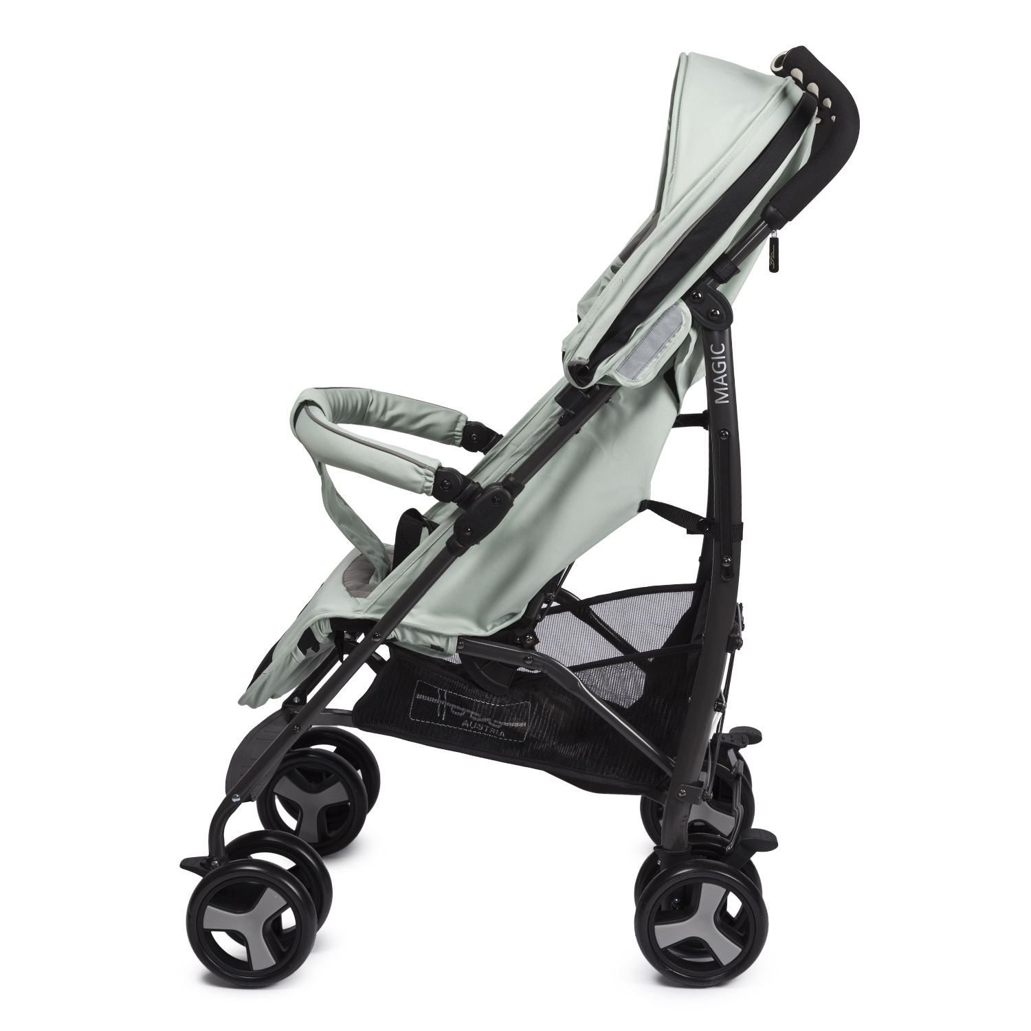 Коляска прогулочная hoco Magic Green lilly серый - фото 9