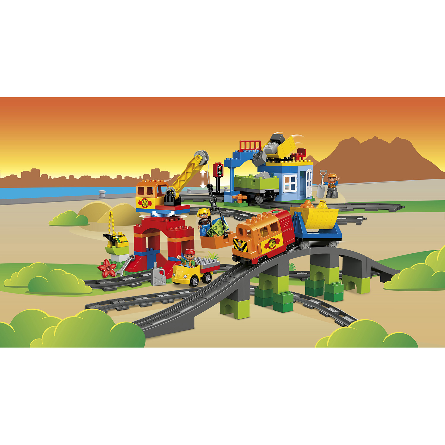 Конструктор LEGO DUPLO Большой поезд блочный - фото 3