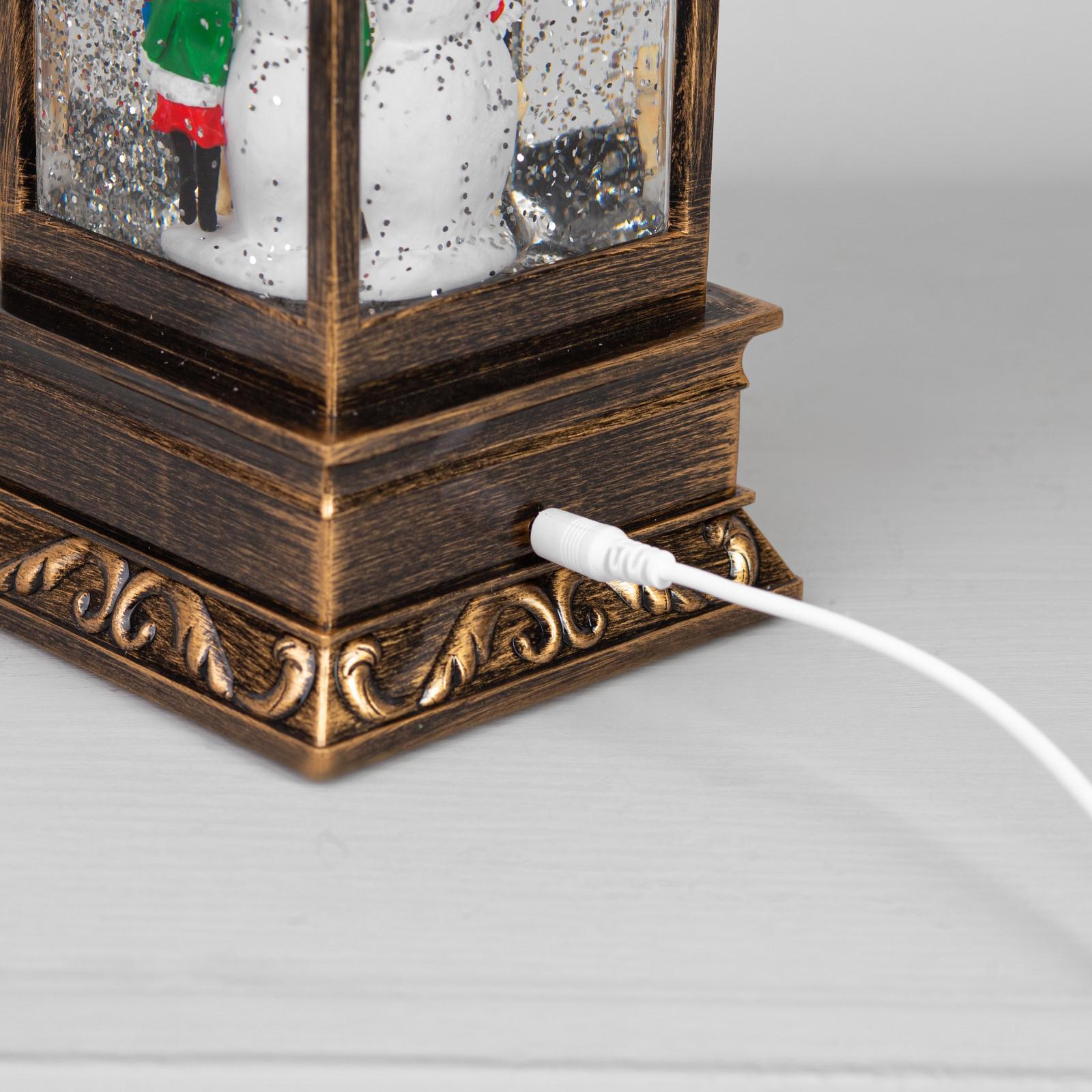 Светодиодная фигура Sima-Land «Дед Мороз и заяц» батарейки не в комплекте USB свечение тёплое белое - фото 4