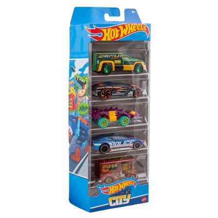Автомобиль Hot Wheels Набор HW City 5 машинок