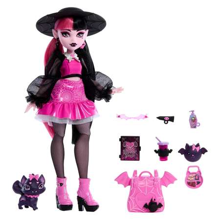 Кукла модельная Monster High Дракулаура со шляпой