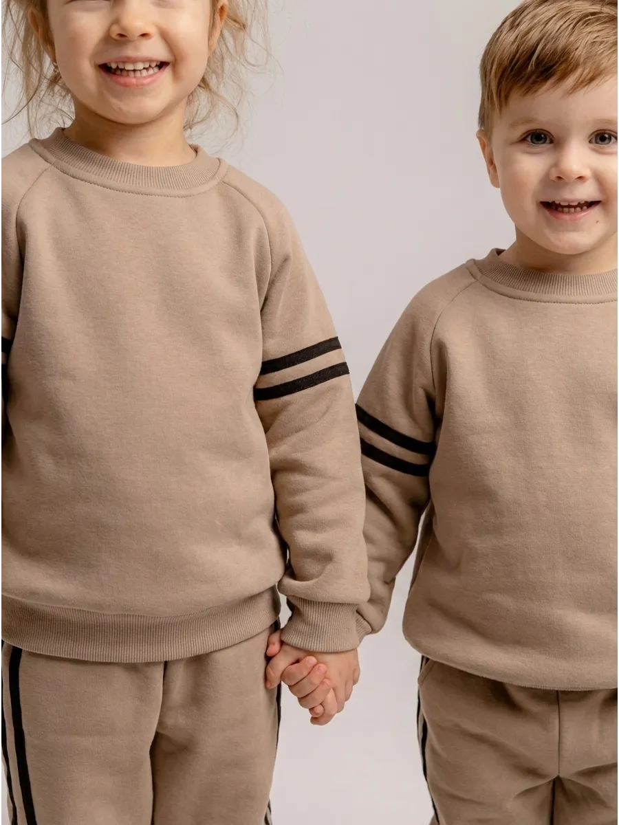 Спортивный костюм BabyDreams KS10/бежевый костюм спортивный - фото 3