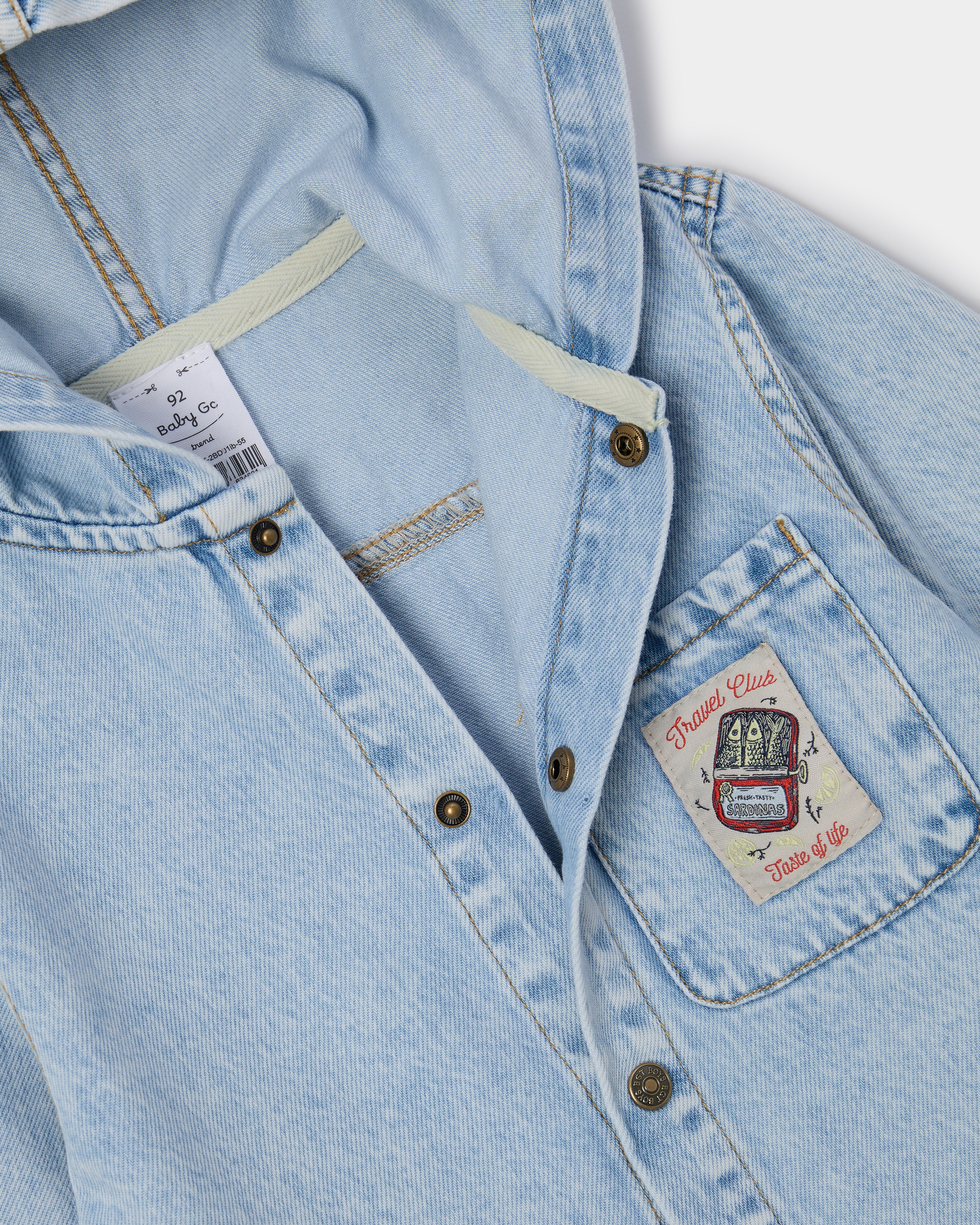 Джинсовая рубашка Baby Go Trend S26BT-2BD01ib-55 - фото 4