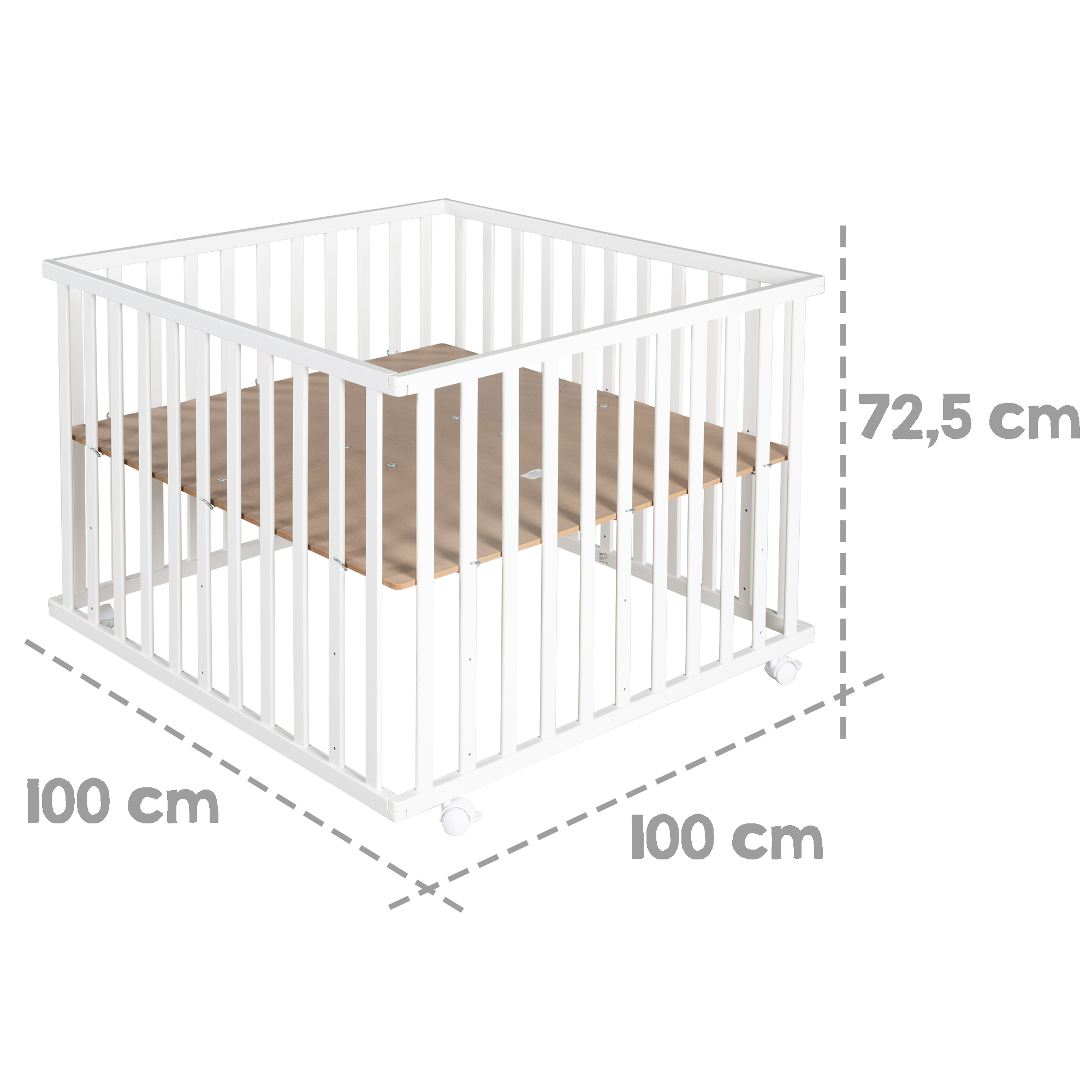 Манеж детский Roba Little stars с мягким бортиком деревянный 202300WEV190 - фото 2
