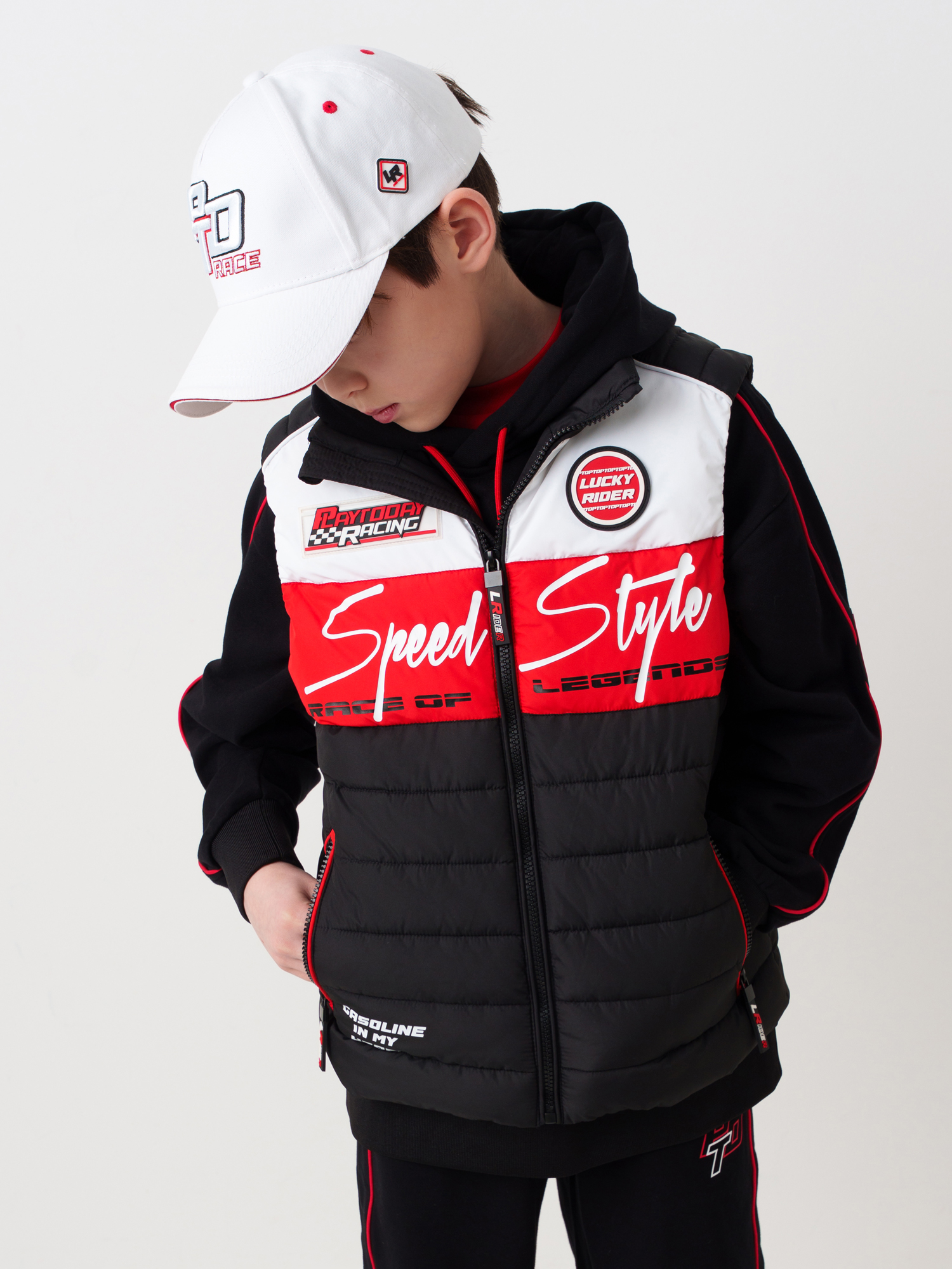 Изображение товара Бейсболка PlayToday 54 спортивный стиль с графическим принтом и логотипом