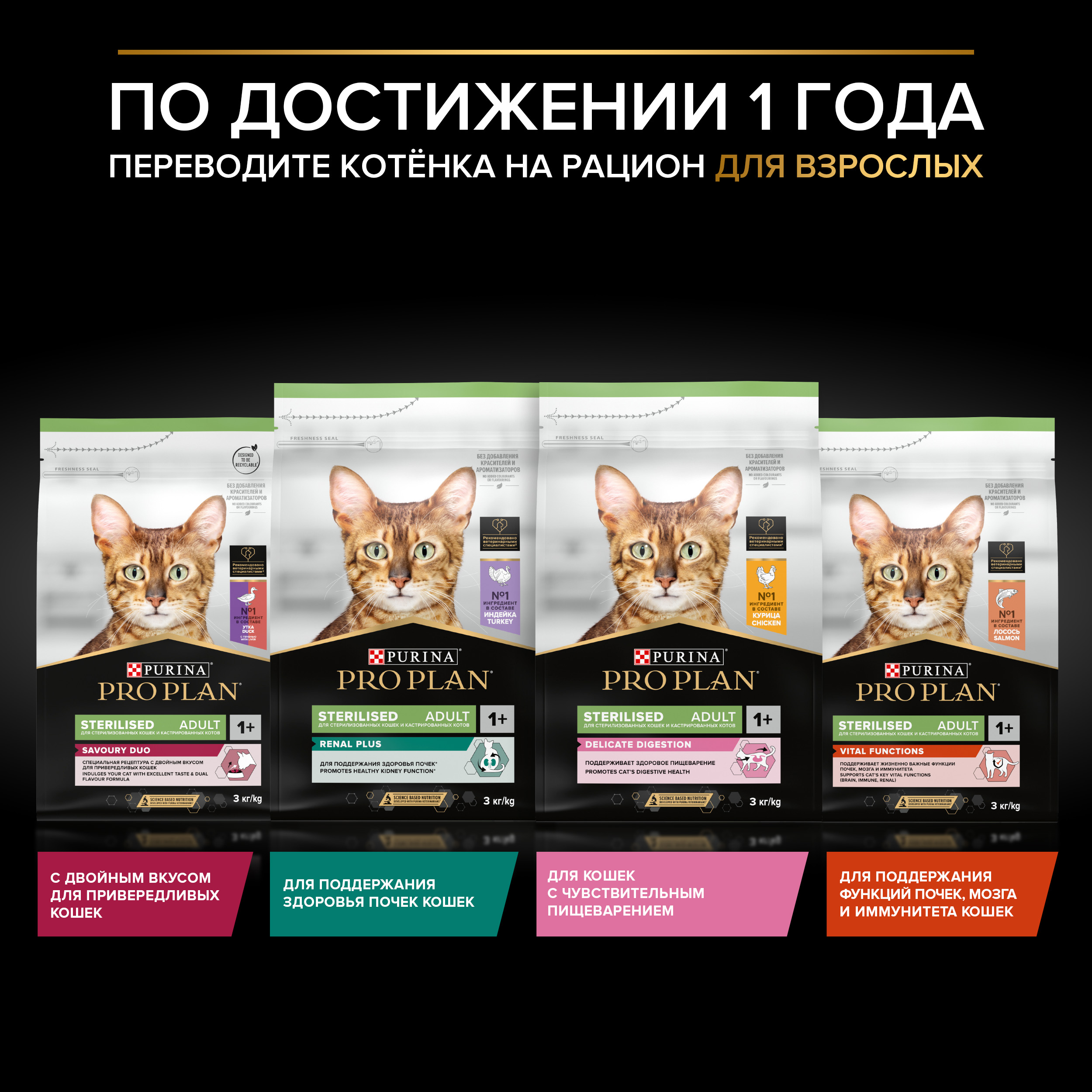 Корм для котят PRO PLAN стерилизованных лосось 3кг - фото 12