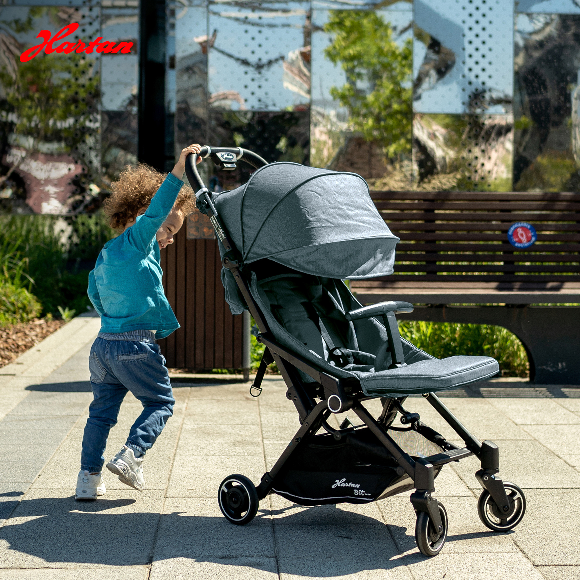 Коляска прогулочная Hartan Bit Dove синий - фото 11