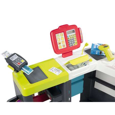 Игровой набор Smoby прилавок, тележки и корзинки, продукты, касса