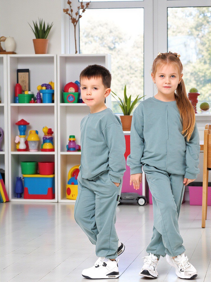 Костюм спортивный VEDDI 2260/6041фп-2024-полынь - фото 8