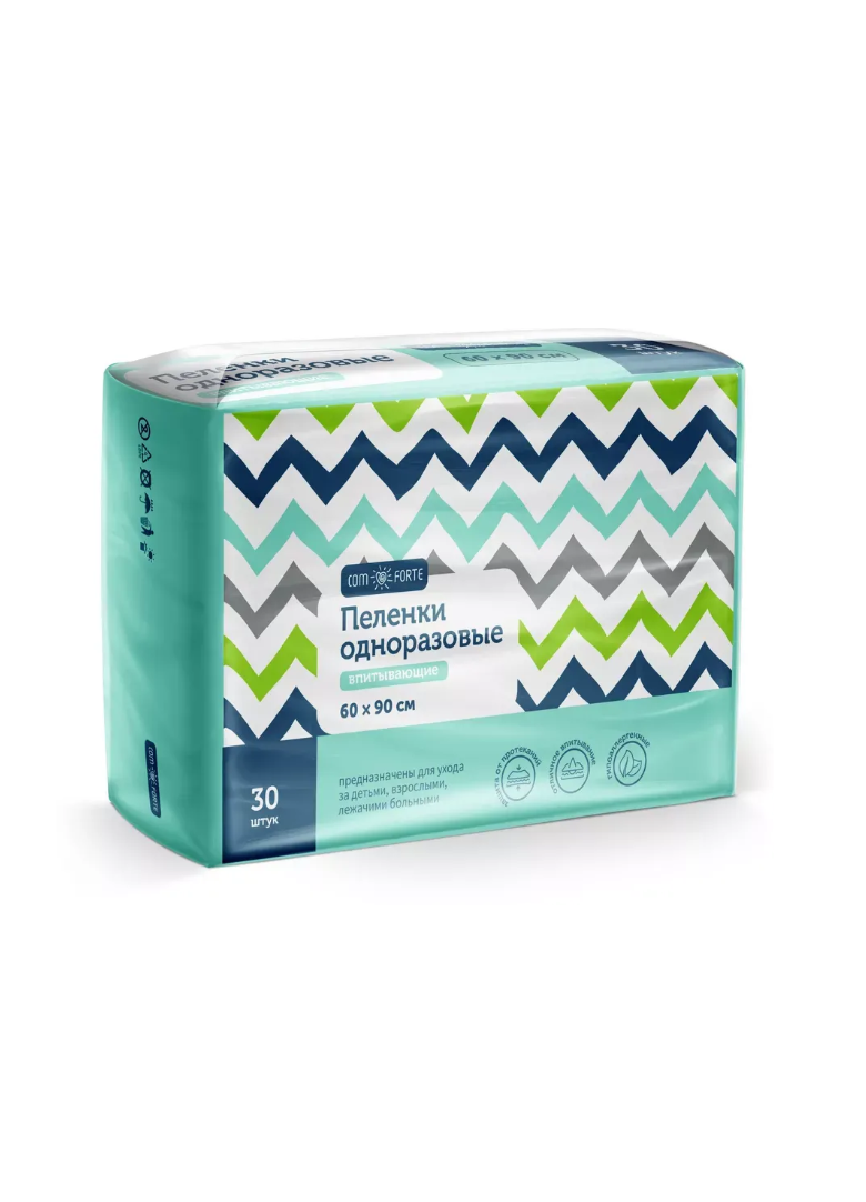 Пелёнки одноразовые ComForte 60х90 см 30 шт. - фото 1