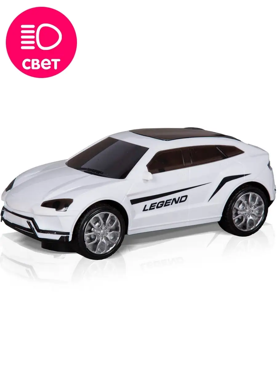 Автомобиль Handers легковой 22 см 1:18 HAC1602-112//белый - фото 1