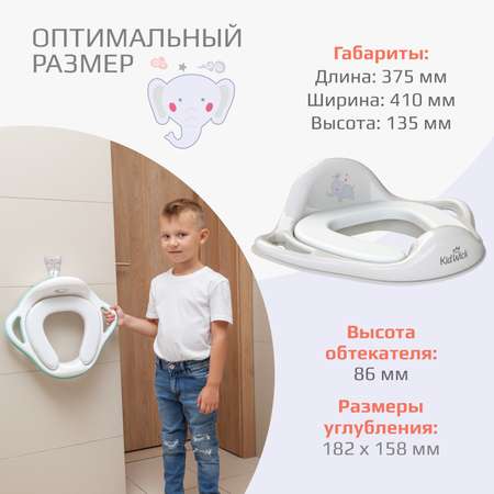 Накладка на унитаз KidWick Шарк серый