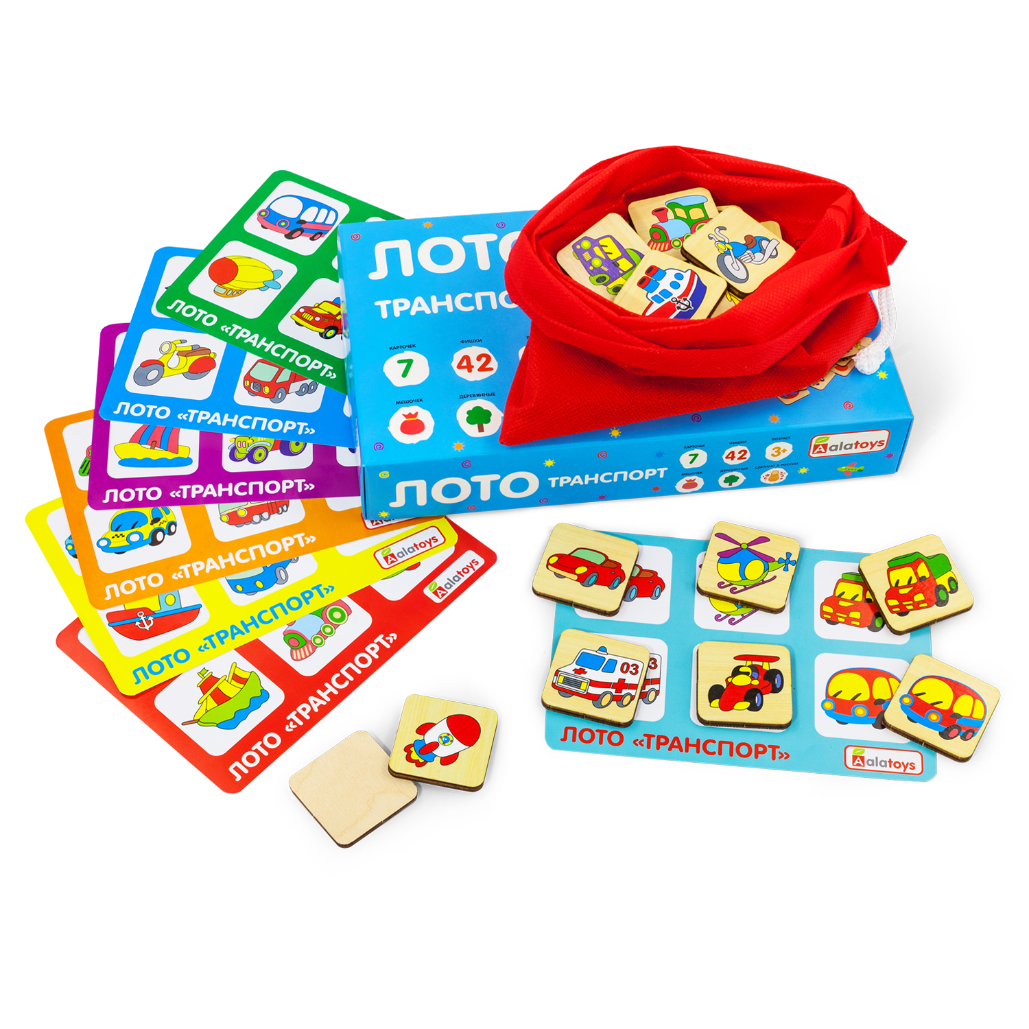 Настольная игра Alatoys Лото Транспорт в ассортименте - фото 10