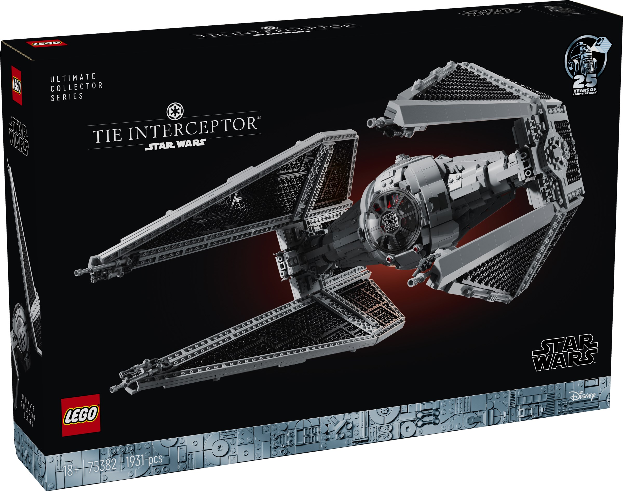 Изображение товара Конструктор LEGO Star Wars TIE Interceptor 1931 деталей для взрослых коллекционеров