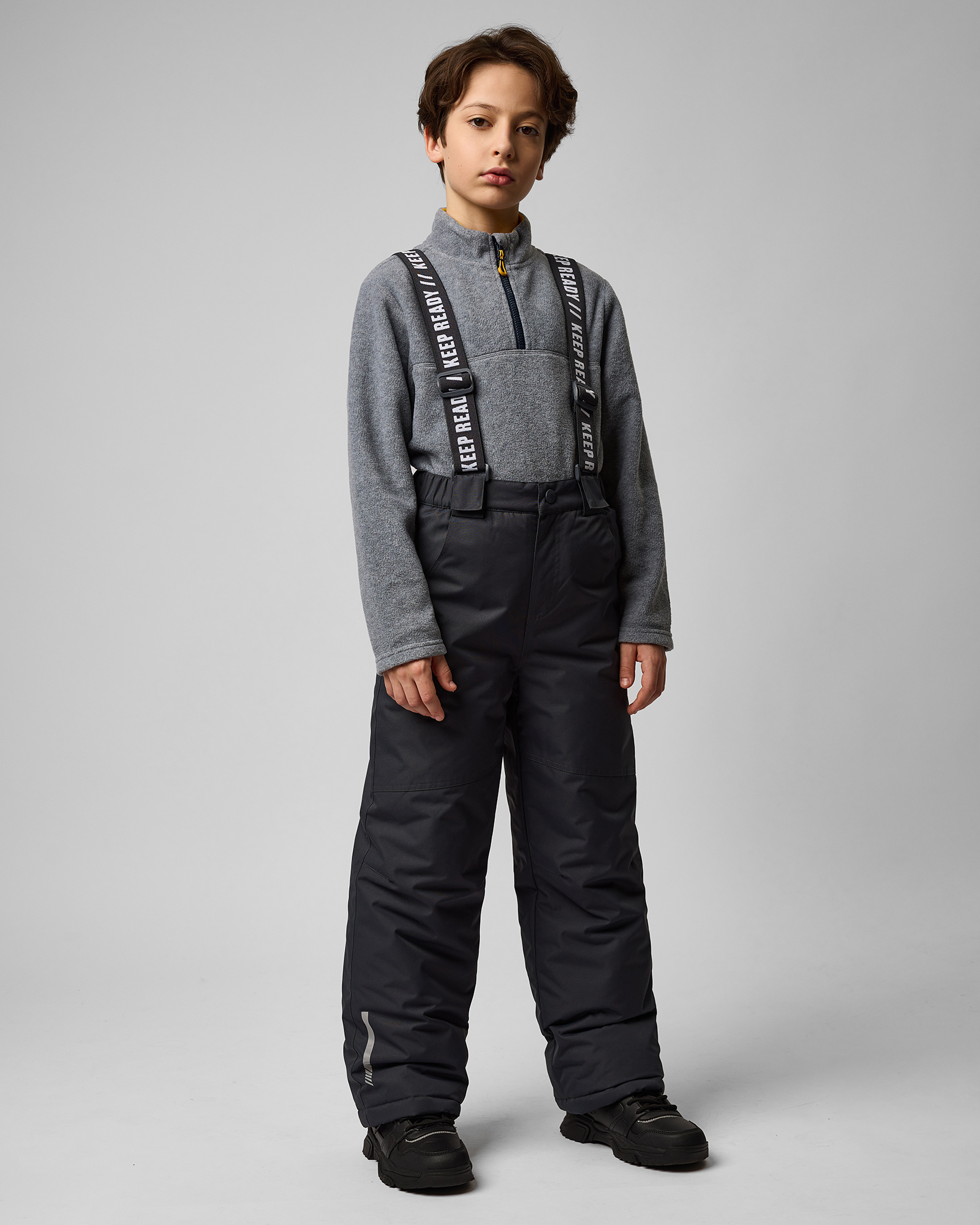 Брюки на бретелях Futurino W24FU1-B178tb-DG - фото 1