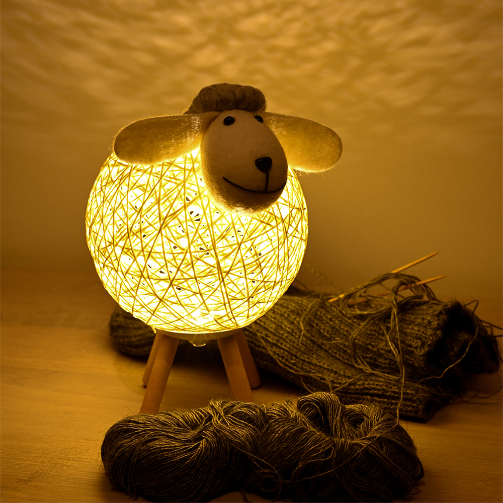 Светильник-ночник Jazzway декоративный Овечка Пышечка JS3-LAMB-USB - фото 3