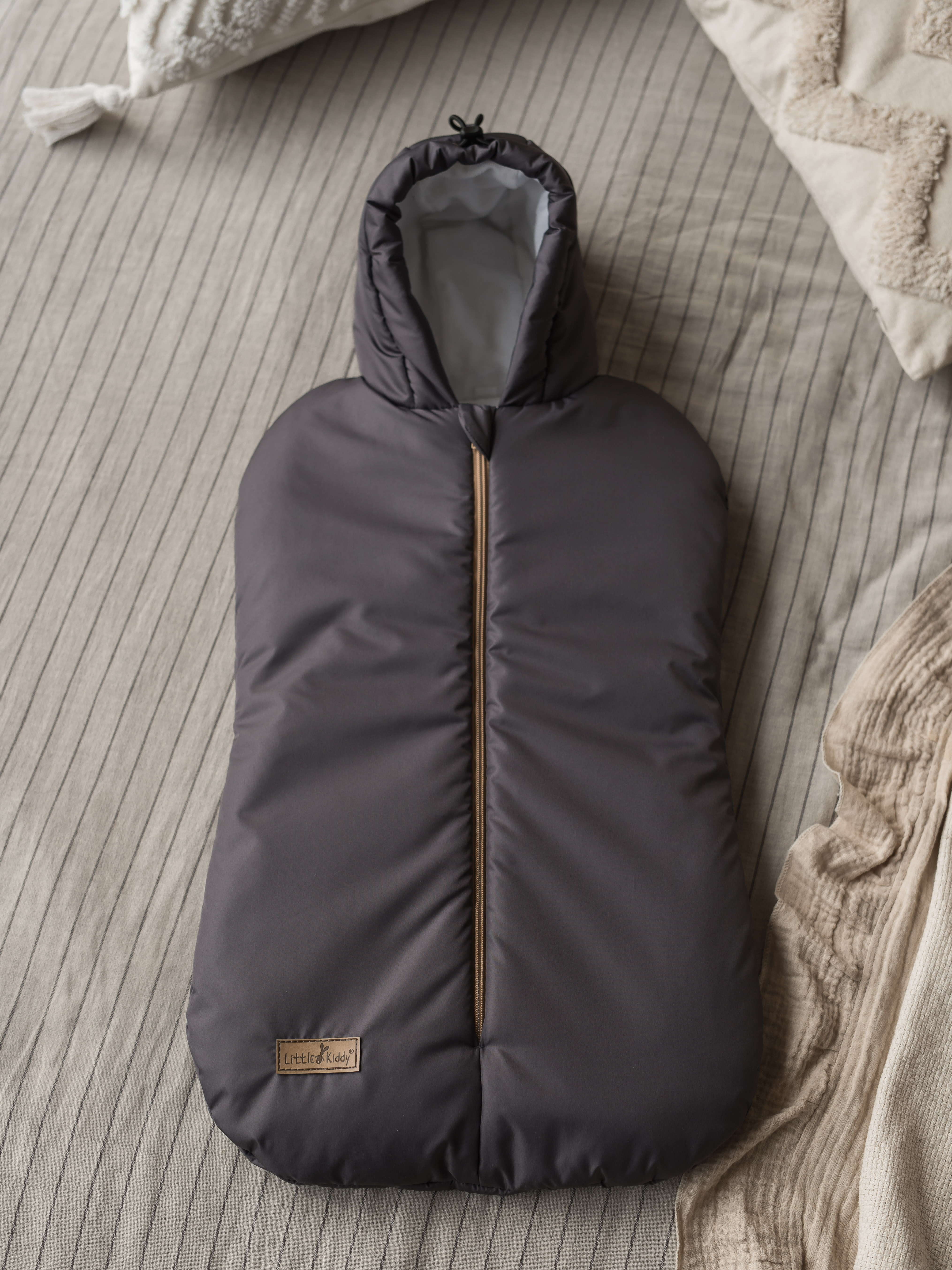 Конверт в коляску LittleKiddy серый - фото 1