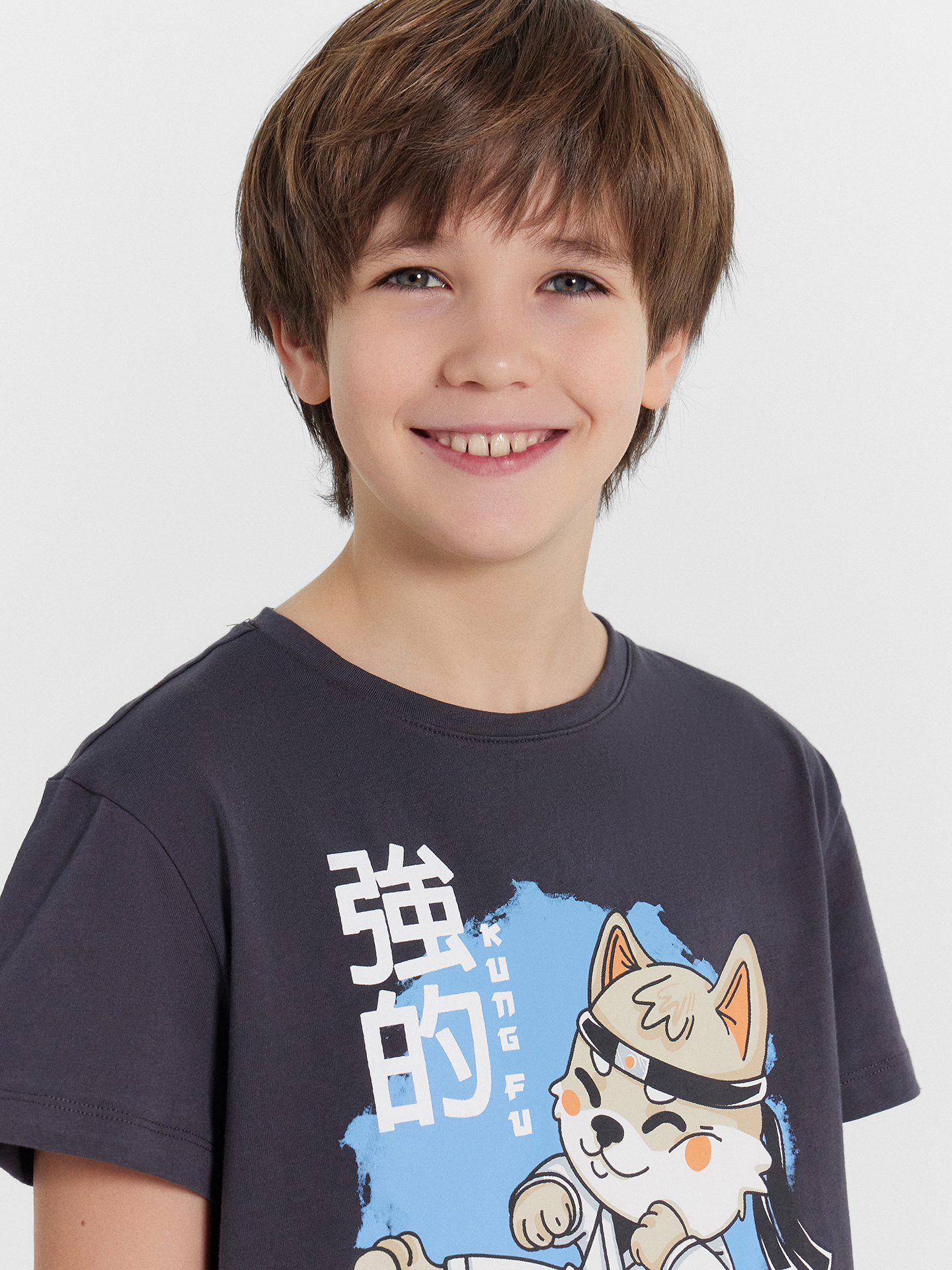 Пижама Mark Formelle (Марк Формэль) 563322-1/графит +ниндзя на голубом - фото 5