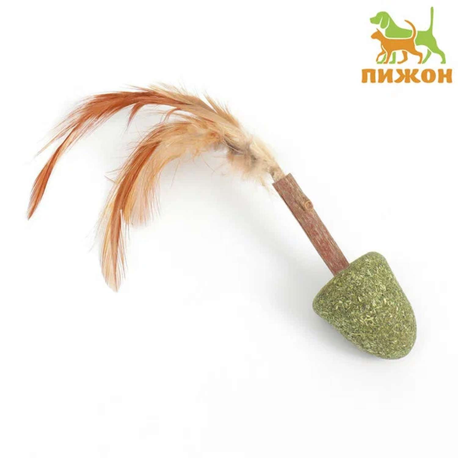 Игрушка для кошек Пижон Полосатая с кошачьей мятой в ассортименте - фото 1