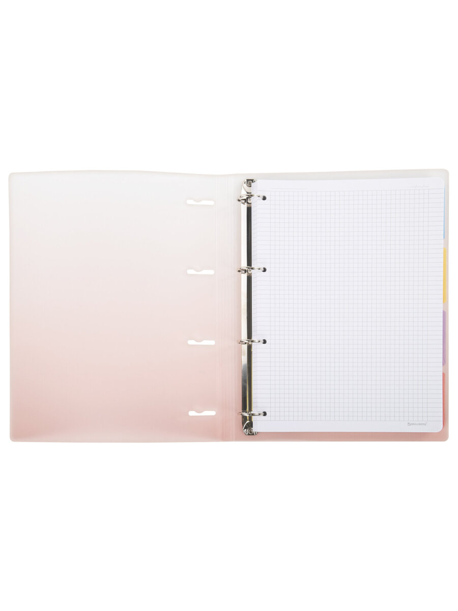 Тетрадь со сменным блоком Brauberg клетка 120 лист. - фото 10