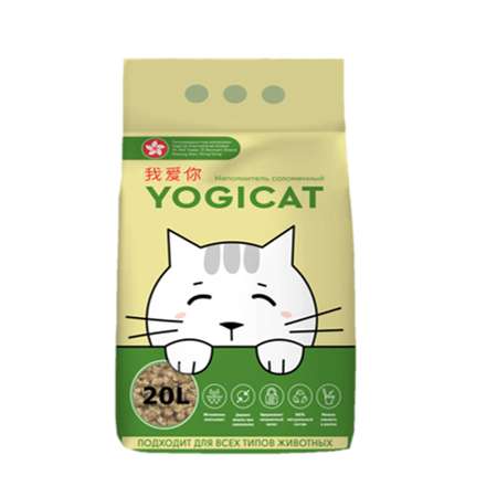 Наполнитель YOGICAT 20 л растительный