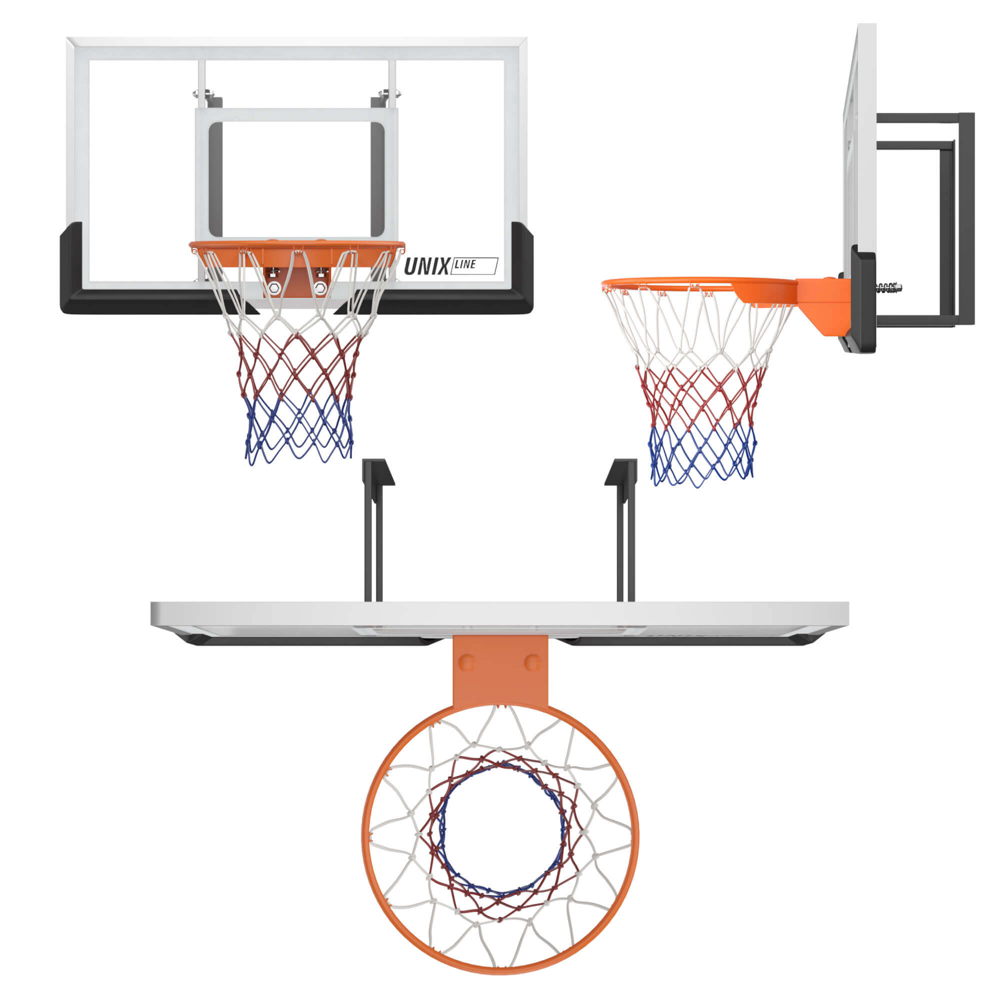 Баскетбольный щит UNIX line B-Backboard-PC 50"x32" R45 - фото 16