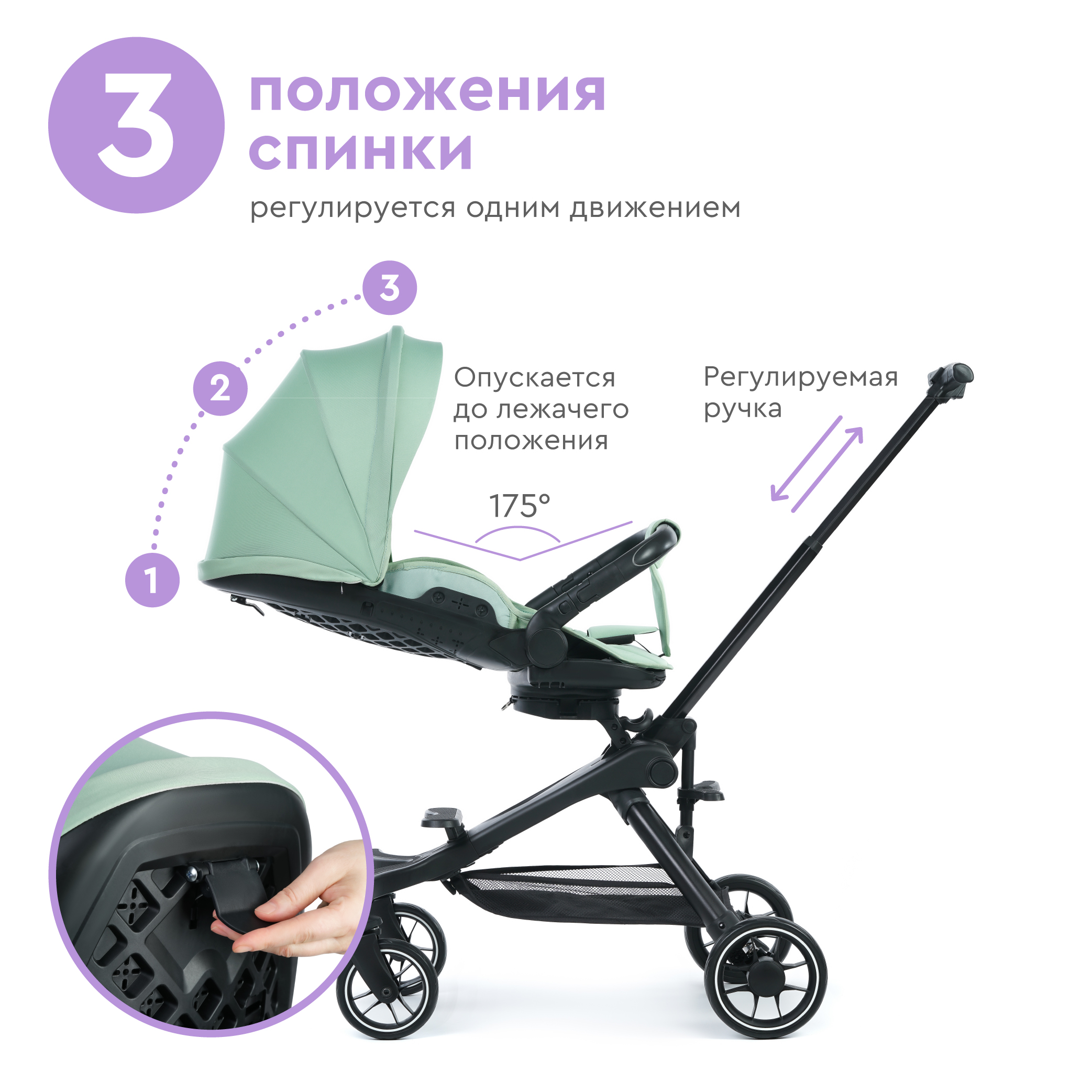 Коляска прогулочная BabyRox GO - фото 2