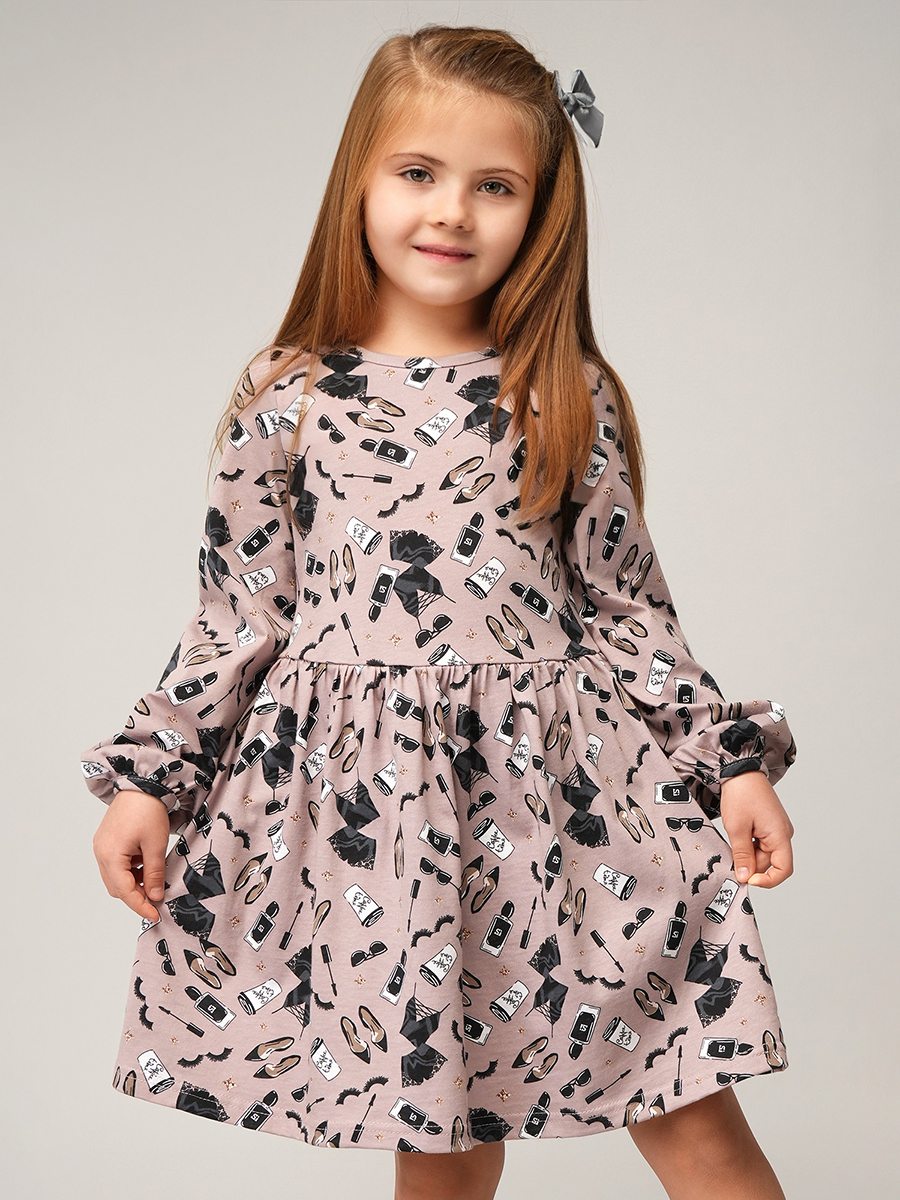 Платье HappyFox HF0270SPстиль.кофейный - фото 1