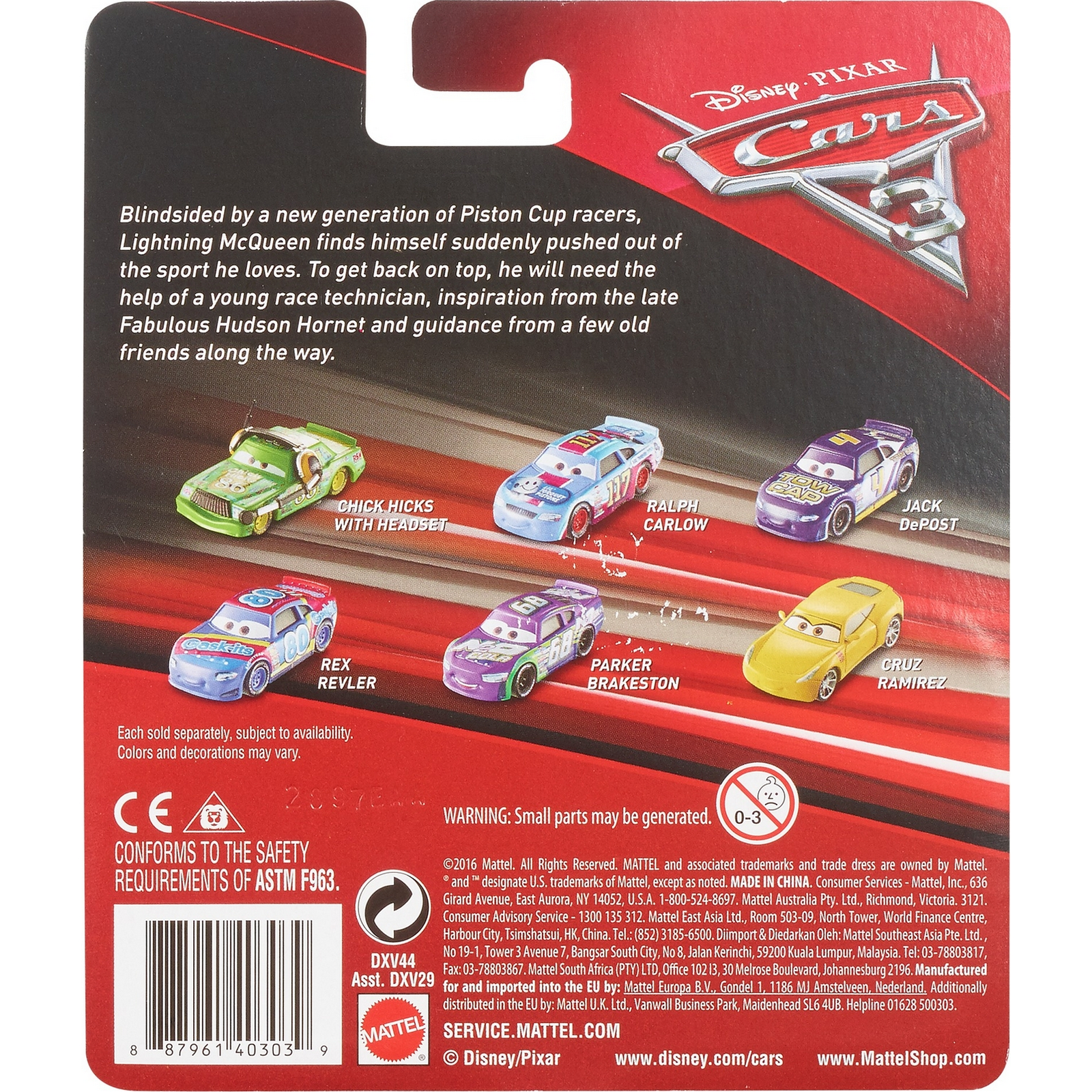 Автомобиль Cars Тачки 3 базовая DXV29 - фото 4
