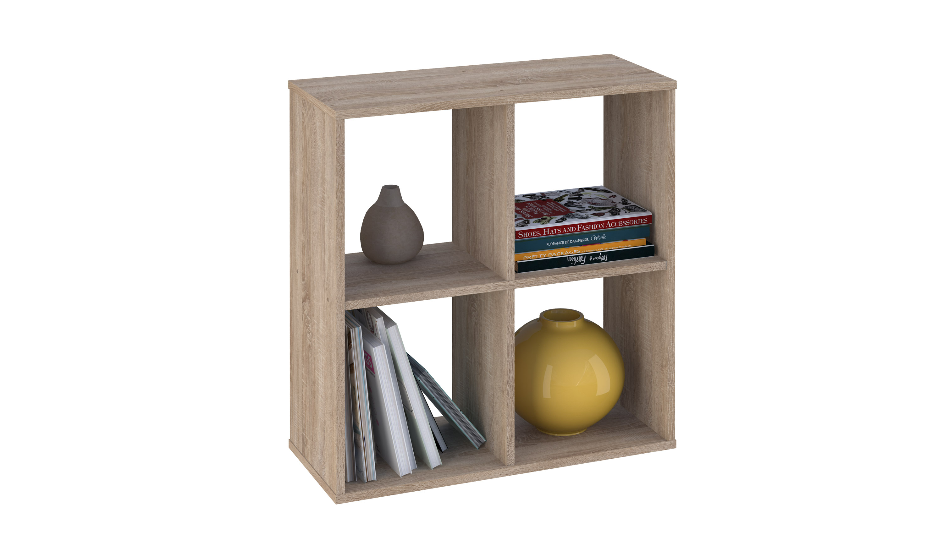 Стеллаж для игрушек и книг Polini Home Smart 4 секции дуб - фото 5