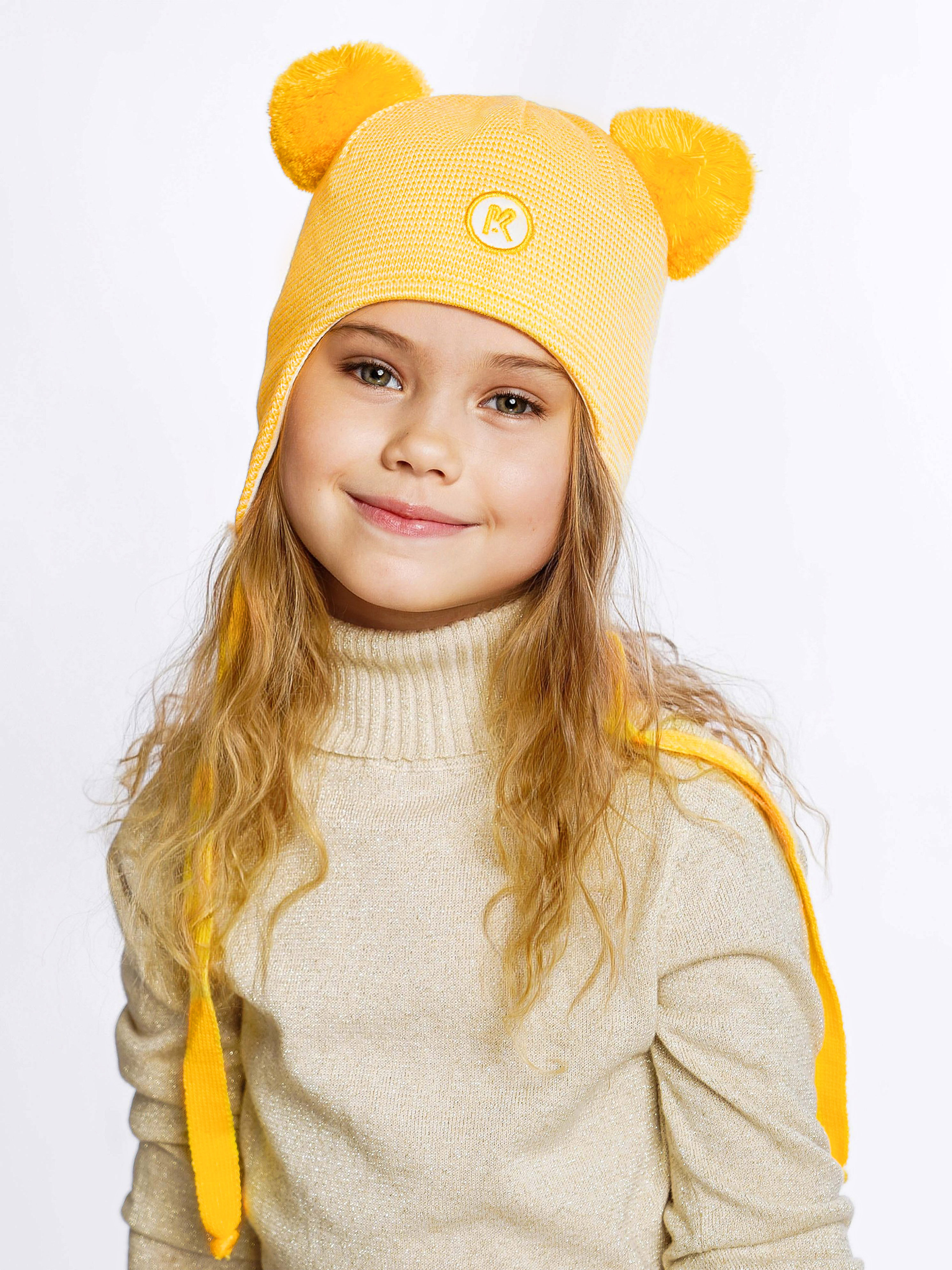 Шапка ПриКиндер M3-1957 Цвет: желтый/молоко - фото 9