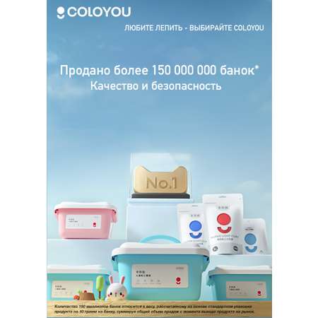 Пластилин COLOYOU воздушный