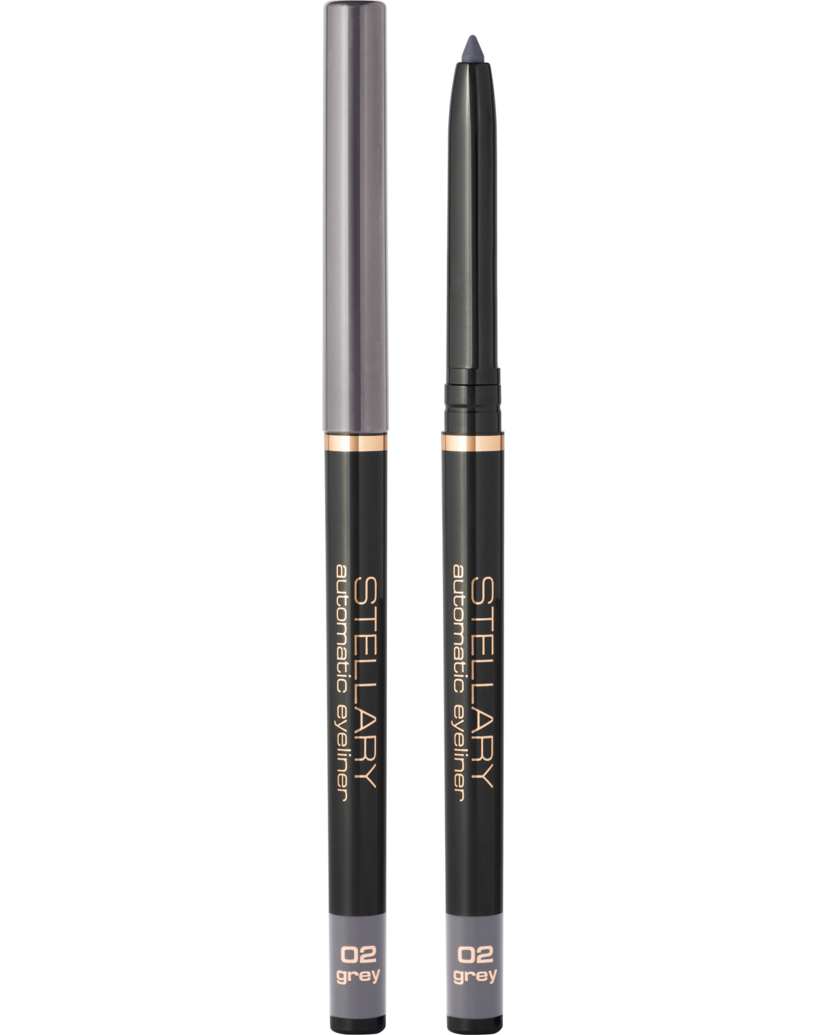 Автоматический карандаш для глаз STELLARY Automatic eyeliner тон 02 серый, 0.28 г - фото 1
