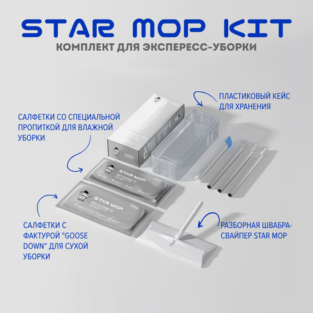 Швабра для уборки дома Dukes Home Wonders Star Mop Kit