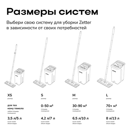 Система для уборки Zetter S 6.5 л