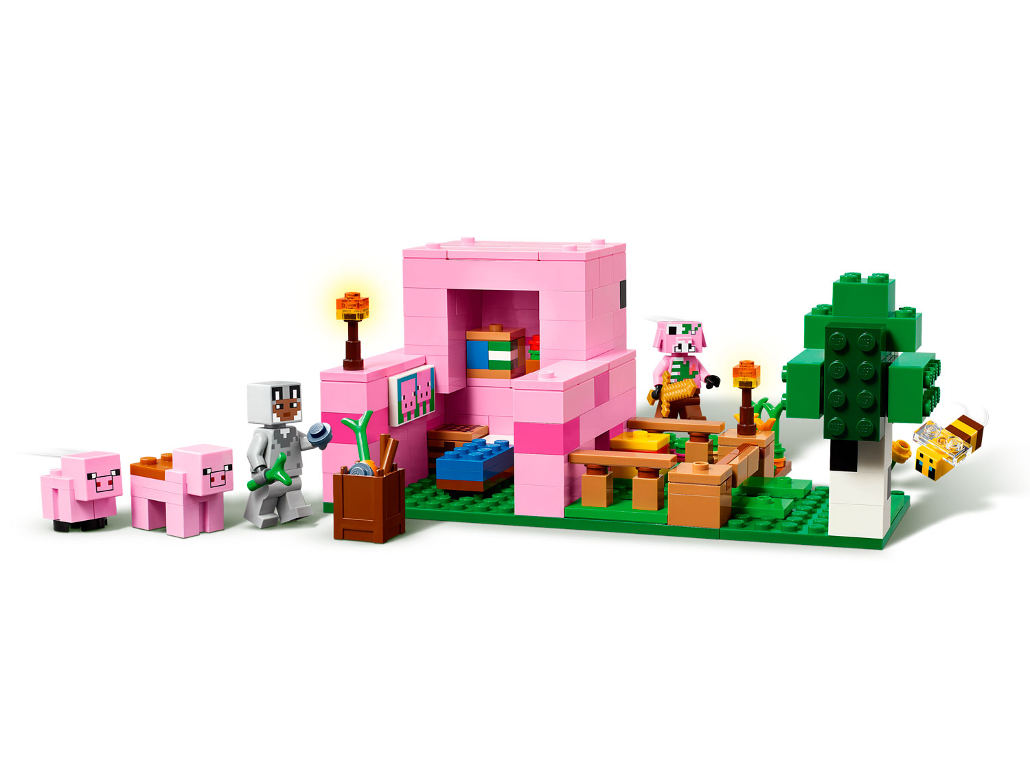 Конструктор LEGO Minecraft Домик для поросят 21268 238 дет. - фото 4