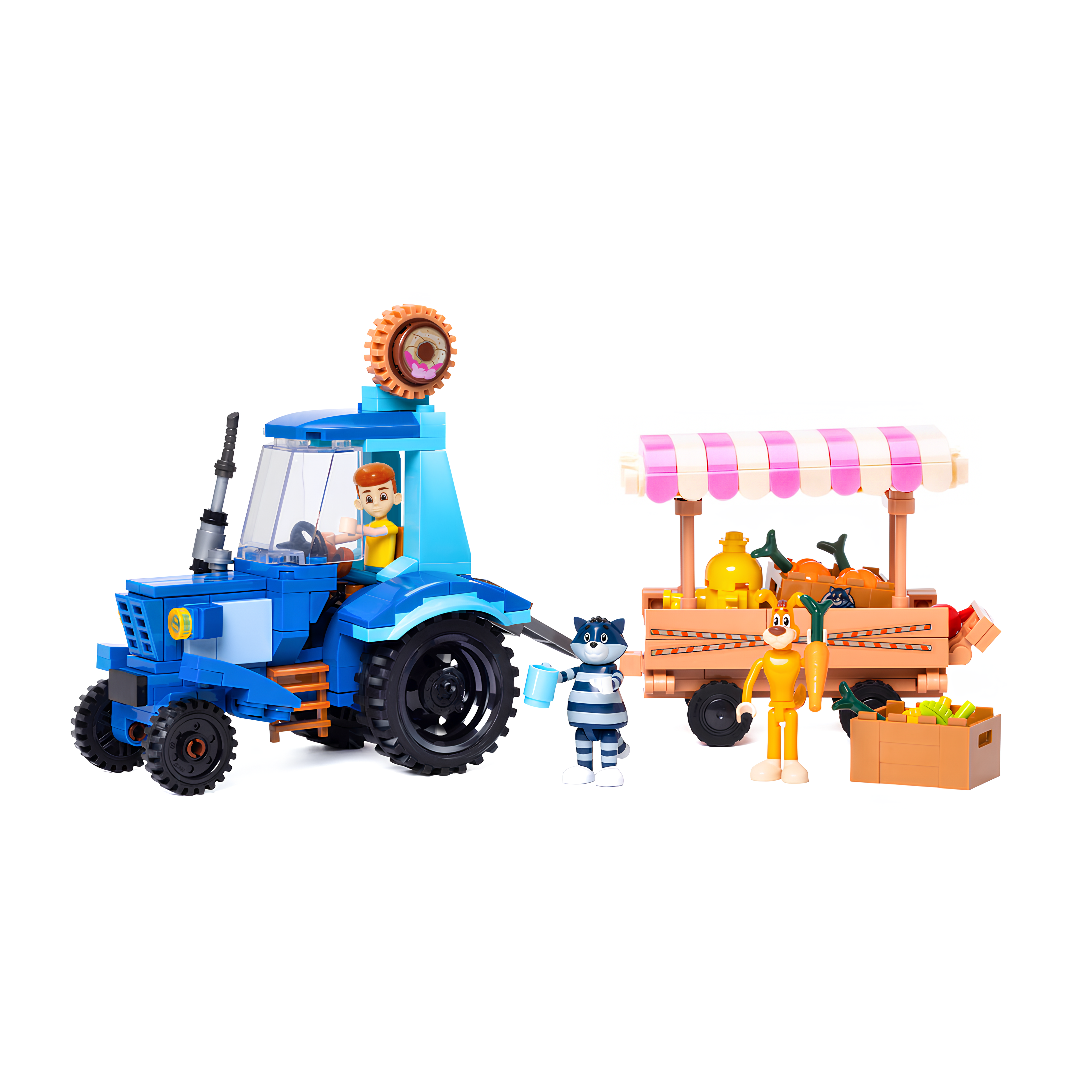 Конструктор Союзмультфильм Простоквашино Фудтрактор 379 дет. - фото 7