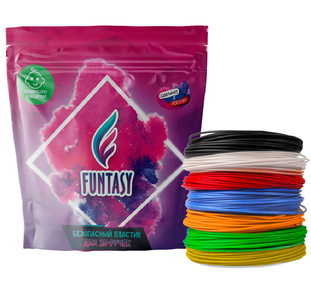 Пластик Funtasy 7 цветов - фото 1